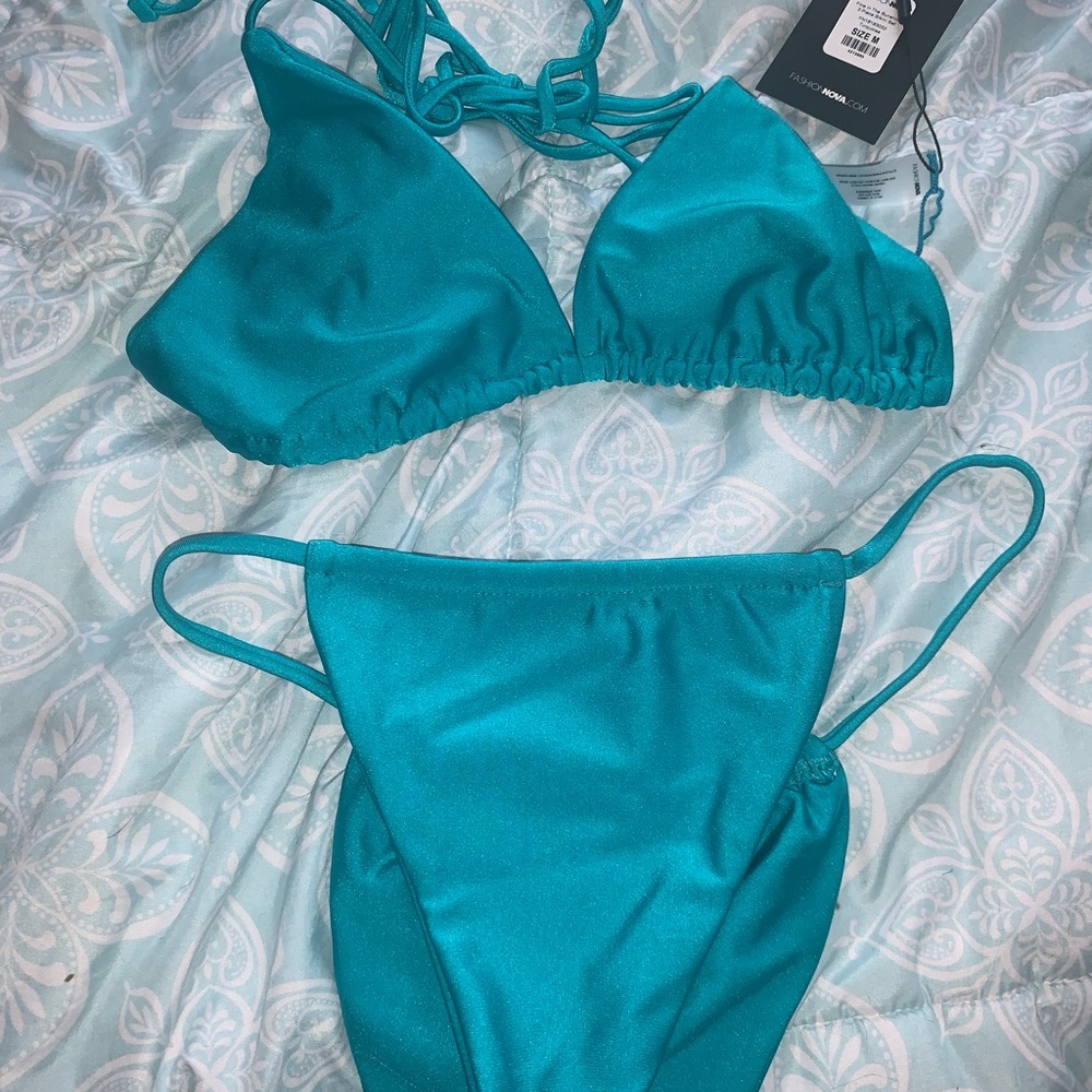 NWT Teal Blue Bathing Suit
